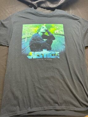 Justin Bieber Black Graphic Tour T‑Shirt (XL)
